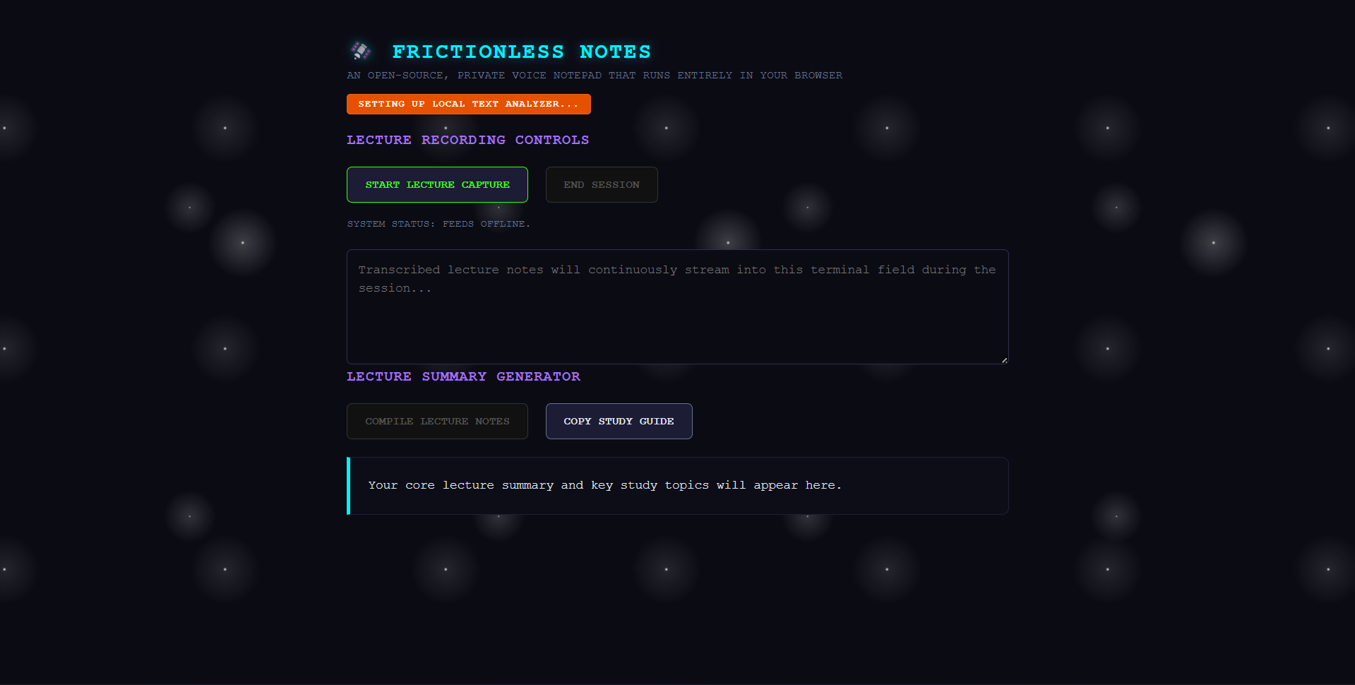 Frictionless Notes